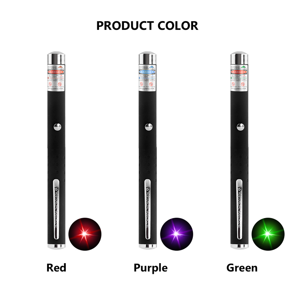 3 Packs 900Mile Laser Pointer Pen Green Blue Red Light Visible Beam