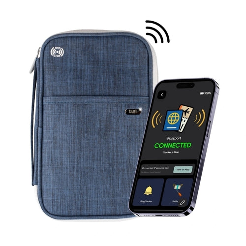 Canvas Passport Tracker Holder